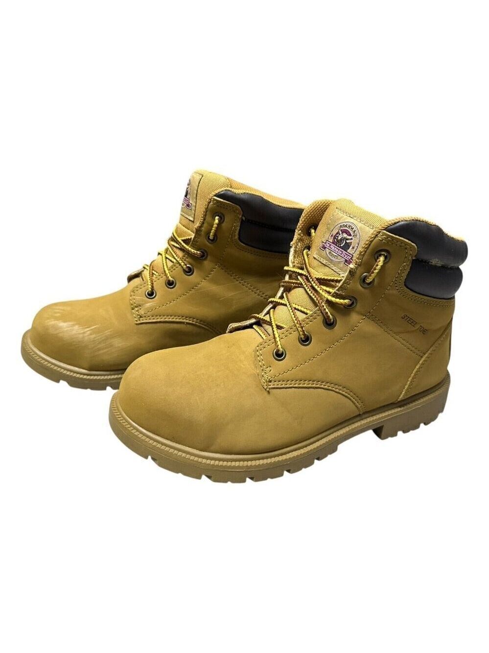 BRAHMA BOOTS STEEL-TOE Work Construction Waterproof WOMENS BOOTS Size 10 US